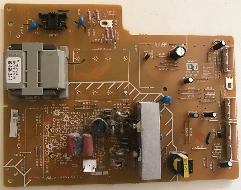 SONY KDL46D3100 INVERTER BOARD D1 BOARD 1-872-987-11 A1221279A